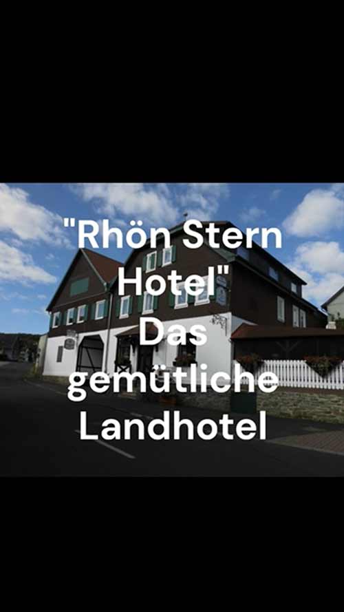 Bitte hier klicken / Videovorstellung Rhön Stern Hotel - Das gemütliche Landhotel
